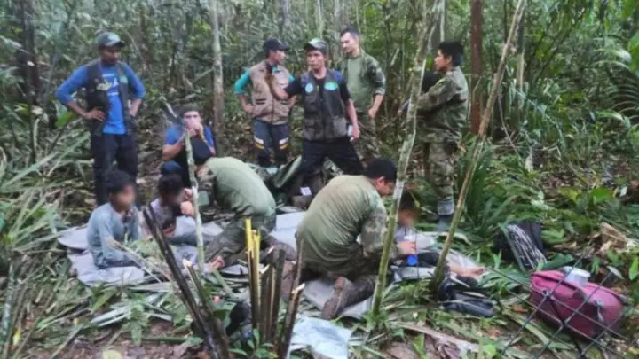 Niños colombianos recuerdan su odisea de 40 días perdidos en la selva