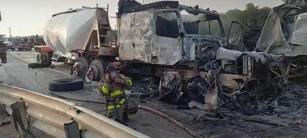Reportan grave accidente en la carretera México-Querétaro, a la altura de San Juan del Río