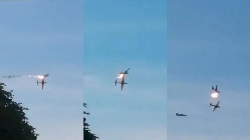Muere un soldado tras chocar dos aviones de la Fuerza Aérea colombiana en un entrenamiento