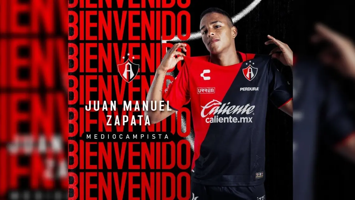 Se acerca el debut de Juan Zapata con Atlas