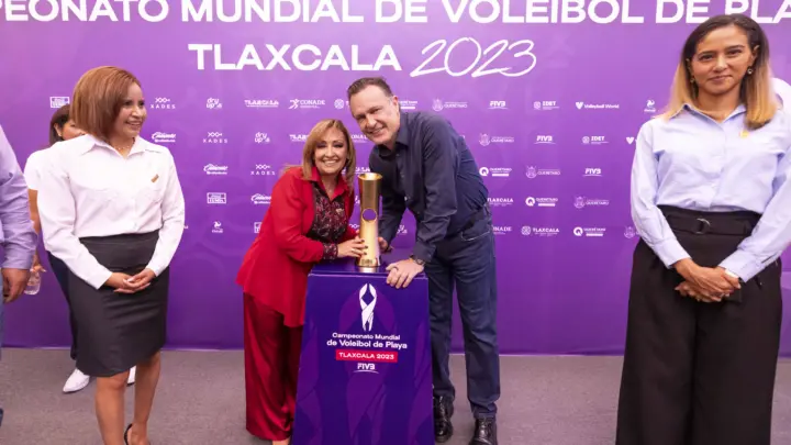 Llega a Querétaro el Trophy Tour del Campeonato Mundial de Voleibol de Playa 2023