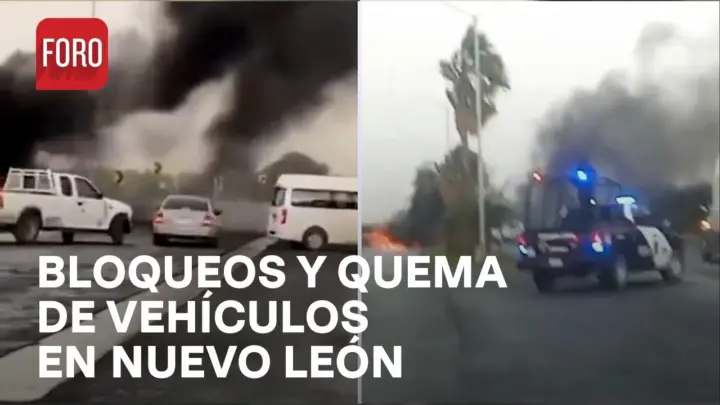 Fueron cinco bloqueos en Nuevo León