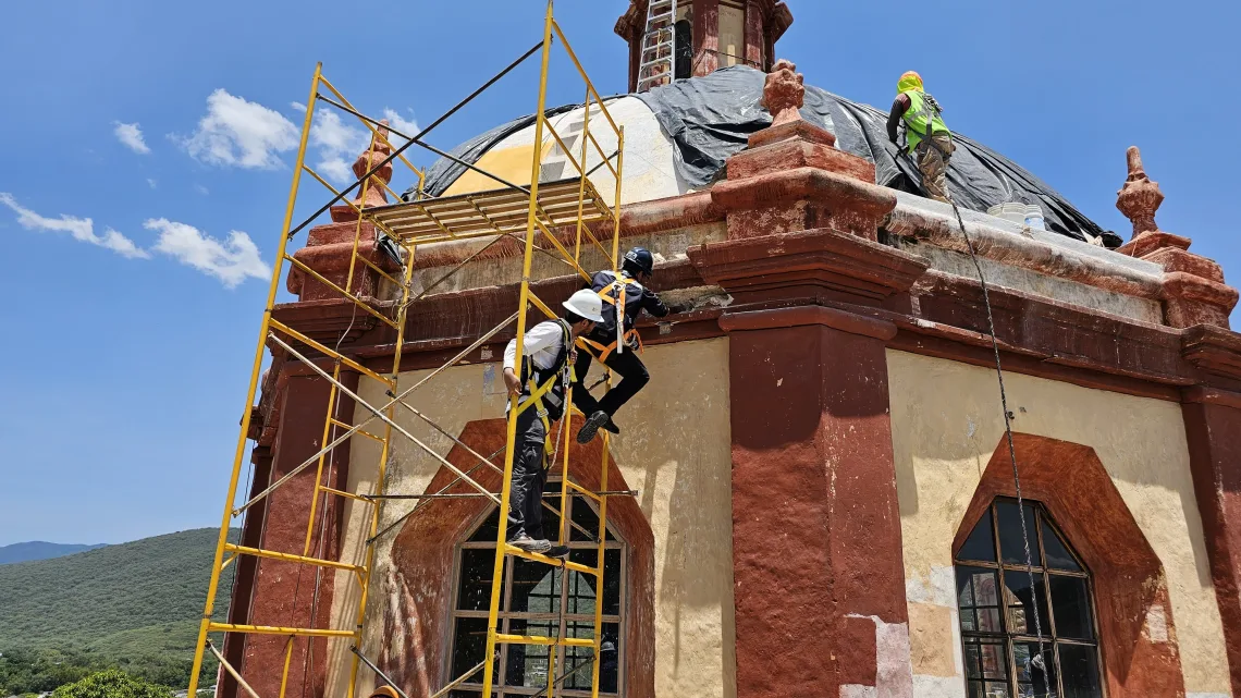 Inician trabajos de restauración y conservación de la Misión Santiago de Jalpan