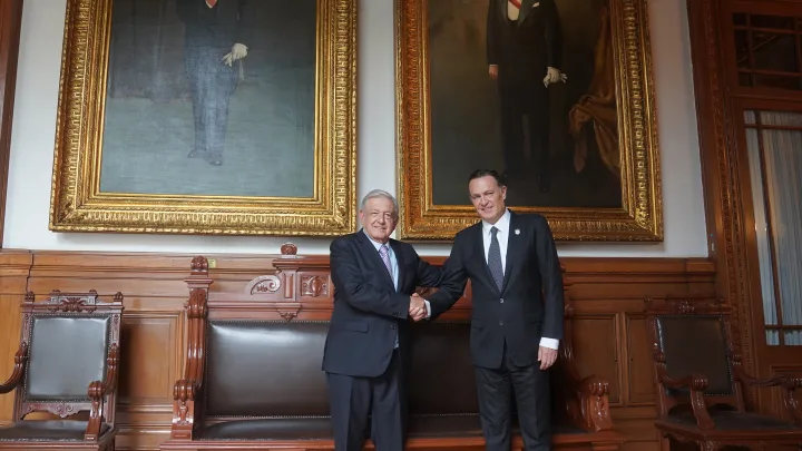 Se reúne Mauricio Kuri con el Presidente de México