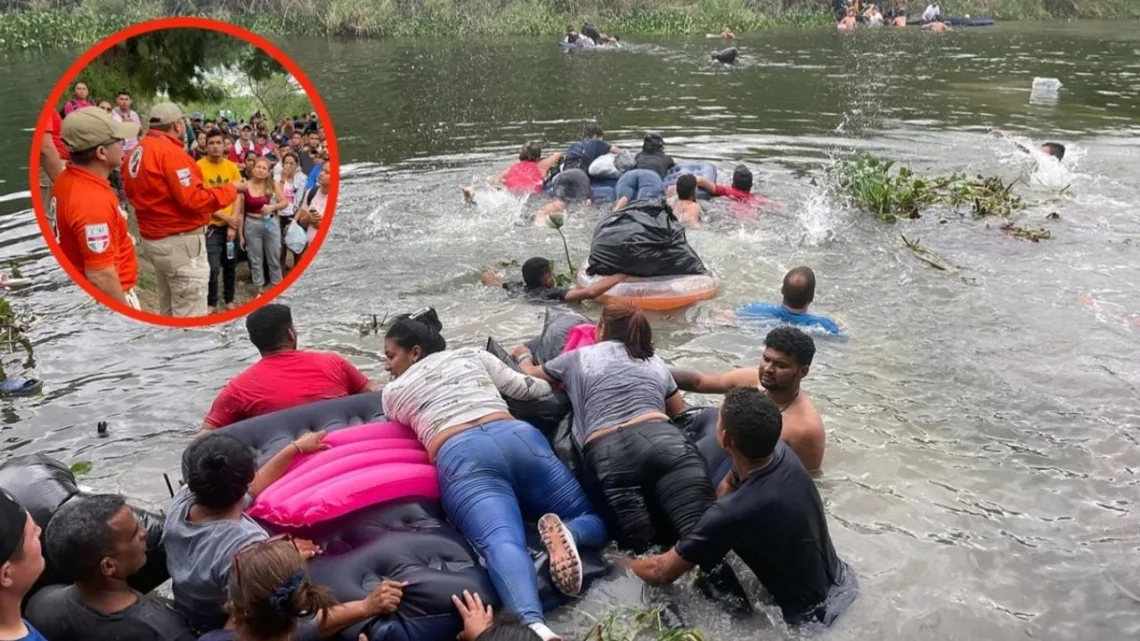 INM: Orilla a 2 mil migrantes a cruzar río Bravo
