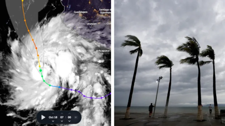 TORMENTA tropical “Cosme” aquí se localiza este lunes