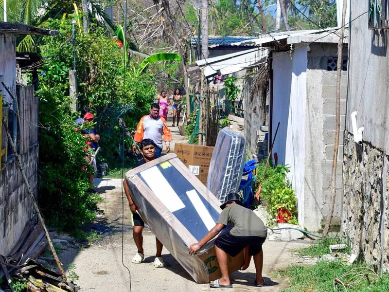Acapulco: México pidió a China, Corea y Japón stock de electrodomésticos para apoyo a los damnificados