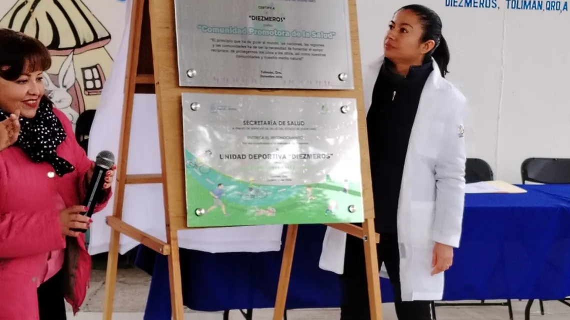 Certifica SESA espacios promotores de la salud en Tolimán