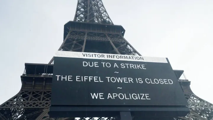 “Cierre Inesperado de la Torre Eiffel: Un Monumento Emblemático en Pausa”