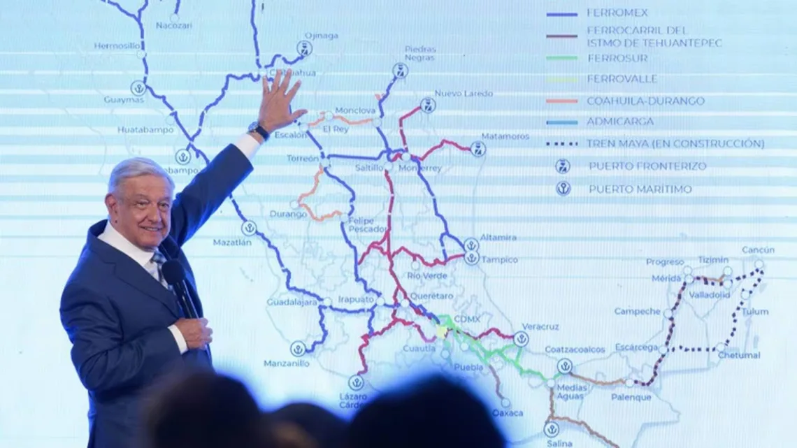 López Obrador Defiende Uso de Vías Férreas para Trenes de Pasajeros