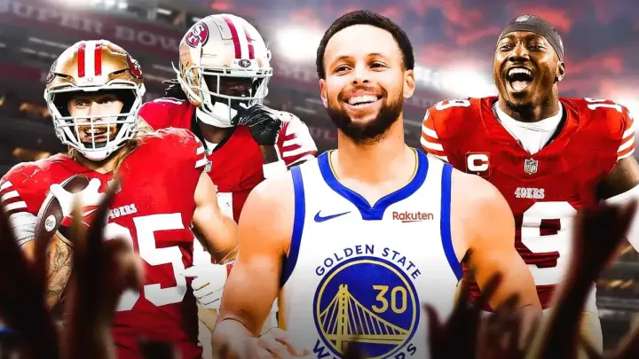 “Celebración y Reconocimiento: Los Warriors de Golden State Homenajean a los 49ers por su Avance al Super Bowl LVIII”   