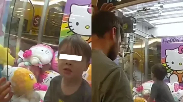  “Niño Queda Atrapado en Máquina de Peluches en Australia; Así fue Rescatado”