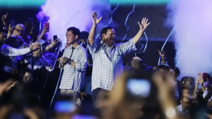  Prabowo Subianto Celebra Victoria en Elecciones Presidenciales de Indonesia