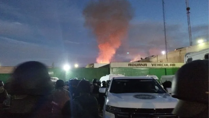 Motín e incendio en Penal de La Pila en San Luis Potosí   