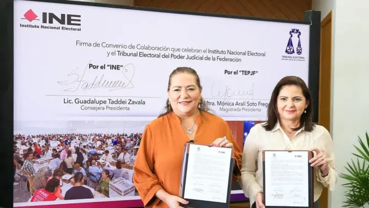 INE y TEPJF firman convenio para fortalecer apoyo durante proceso electoral