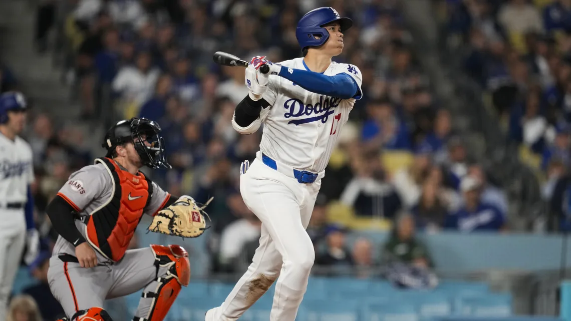 Ohtani deslumbra con su primer jonrón en Dodgers en victoria sobre Giants