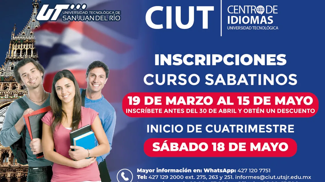 Mantiene abiertas inscripciones Centro de Idiomas de la UTSJR