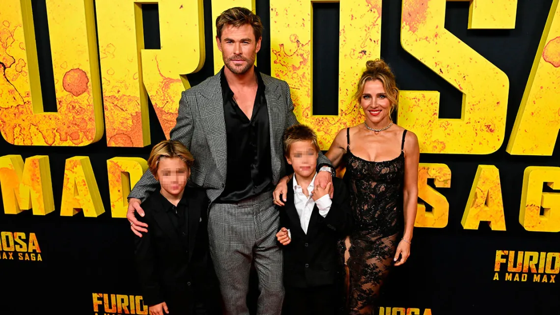  Elsa Pataky y Chris Hemsworth presentan oficialmente a sus mellizos