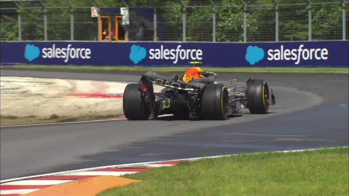 Sanción para Checo Pérez tras su abandono en el Gran Premio de Canadá   