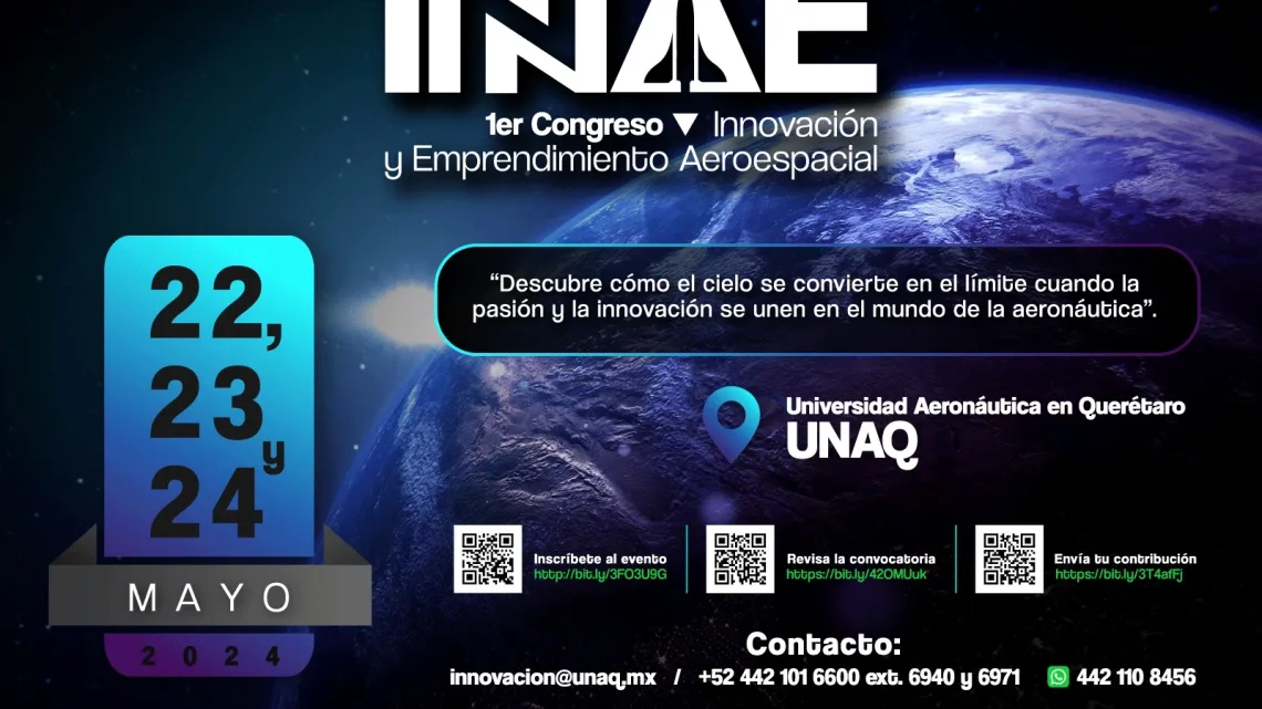 Convocan a Congreso de Innovación y Emprendimiento Aeroespacial (INNAE)