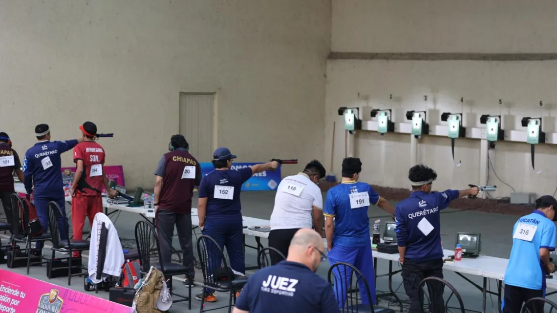 Tiro deportivo de Querétaro cierra con 10 medallas en Nacionales CONADE 2024