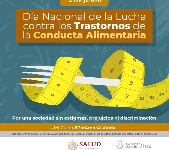 Se suma SESA a la conmemoración del Día Nacional de la Lucha contra los Trastornos de la Conducta Alimentaria