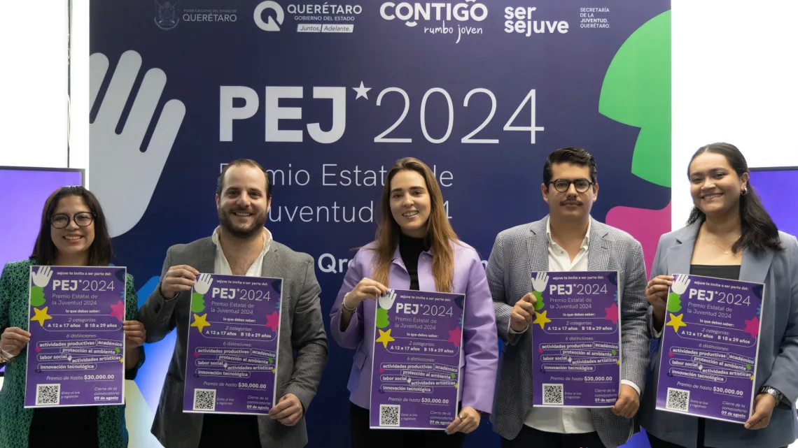 Anuncian Premio Estatal de la Juventud 2024