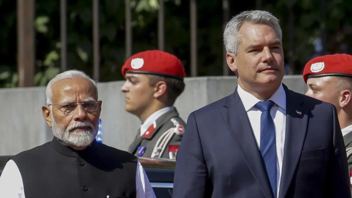 Modi discute la guerra en Ucrania con el líder austriaco después de su visita a Moscú   