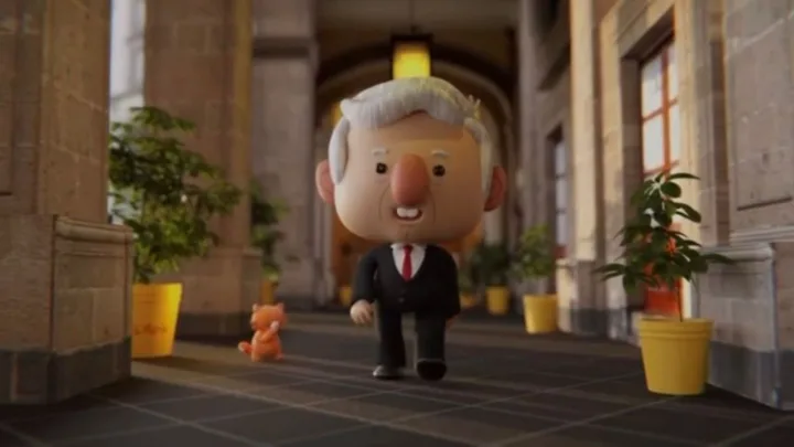 AMLO sorprende con caricatura en sus mañaneras