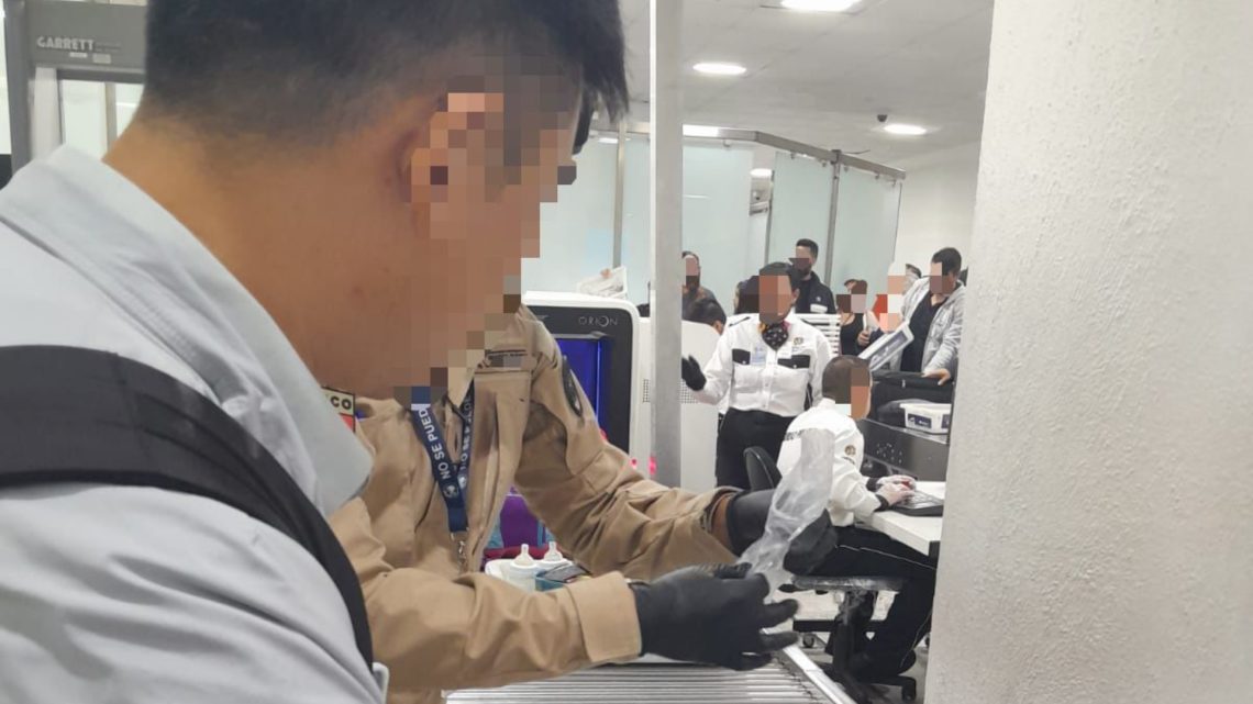 Confiscan Metanfetaminas a Ciudadano Chino en el AICM