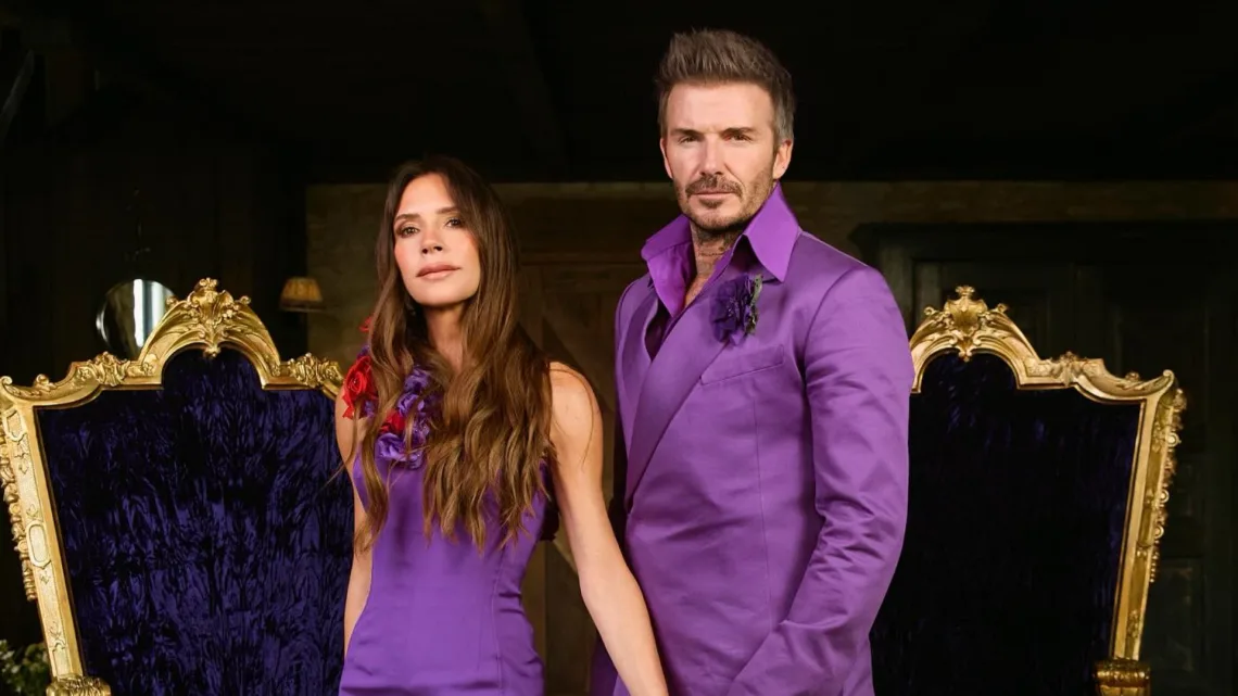 David y Victoria Beckham recrean las fotos de su boda en su aniversario 25   