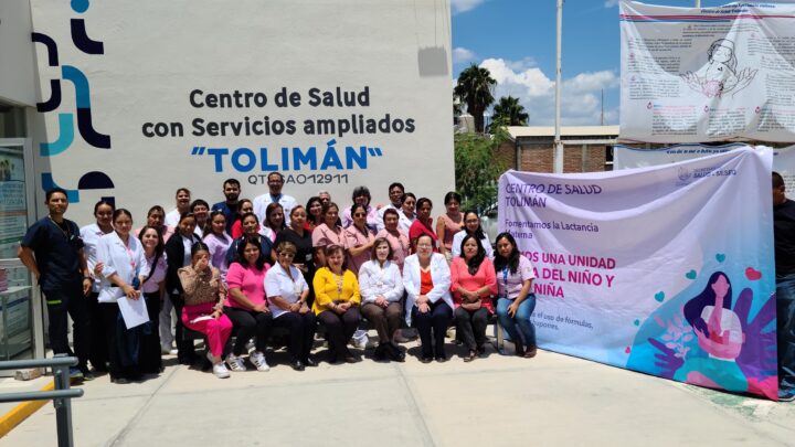 Recibe Centro de Salud Tolimán nominación de Unidad Amiga del Niño y la Niña