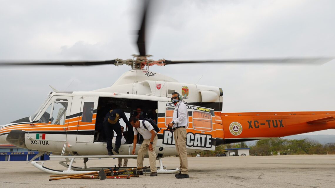 Disparo impacta helicóptero de Protección Civil durante operativo en Chiapas