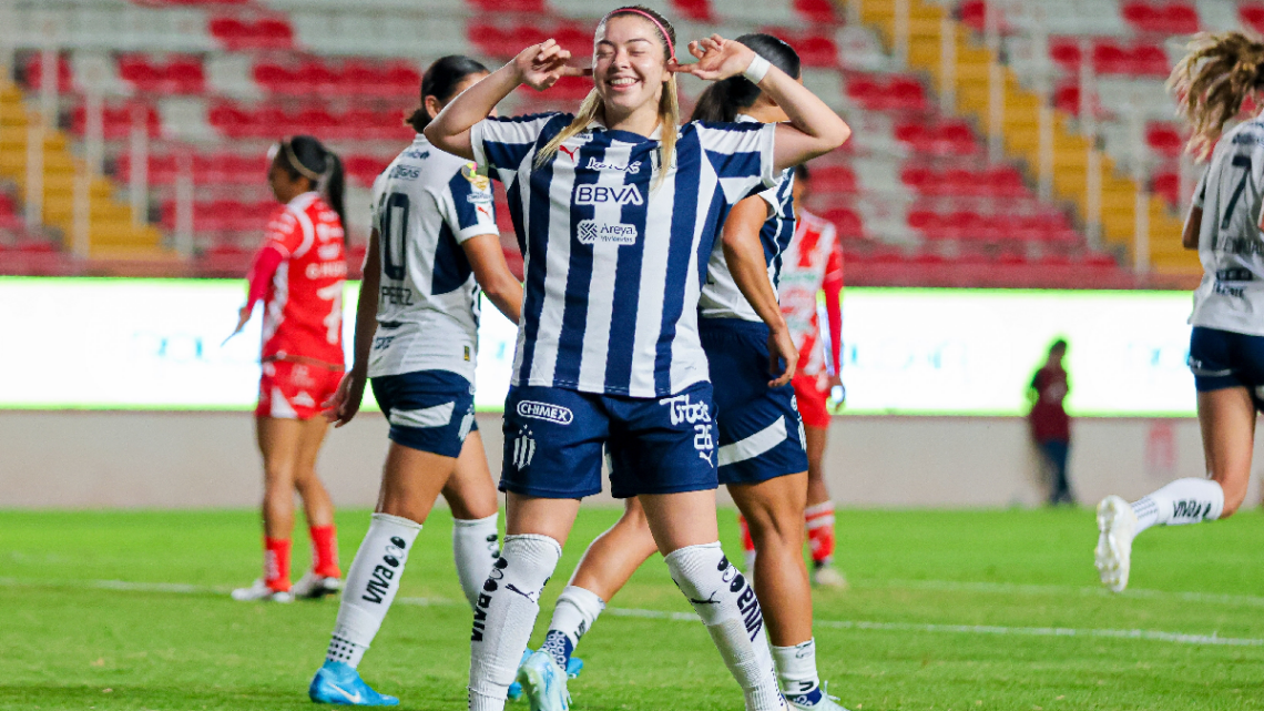 Katty Martínez Marca su Primer Gol en la Goleada de Monterrey sobre Necaxa