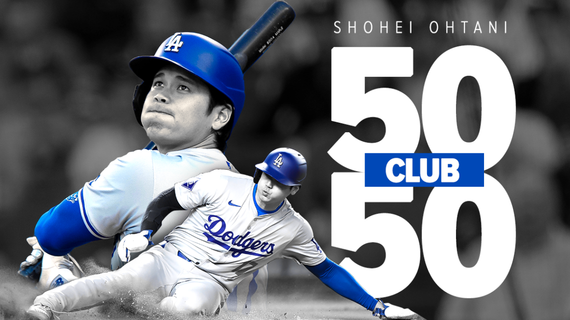 Shohei Ohtani hace historia con su hazaña de 50 jonrones y 50 bases robadas