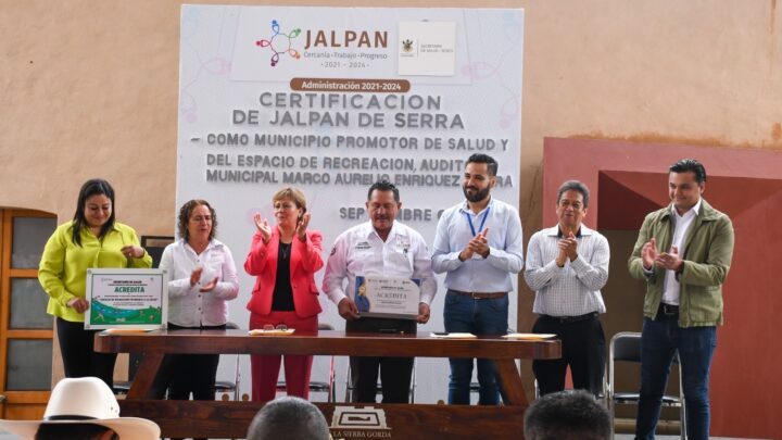 Recibe Jalpan certificación como Municipio Promotor de la Salud
