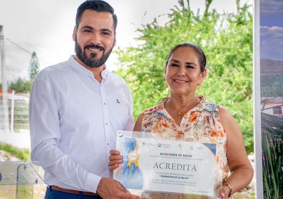 Recibe Arroyo Seco certificación como Municipio Promotor de la Salud