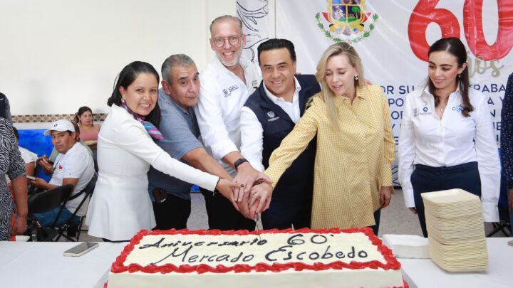 Celebra Marco Del Prete el 60 aniversario del Mercado Escobedo