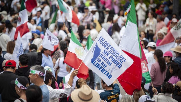 Protestas por la reforma judicial llegan al Senado