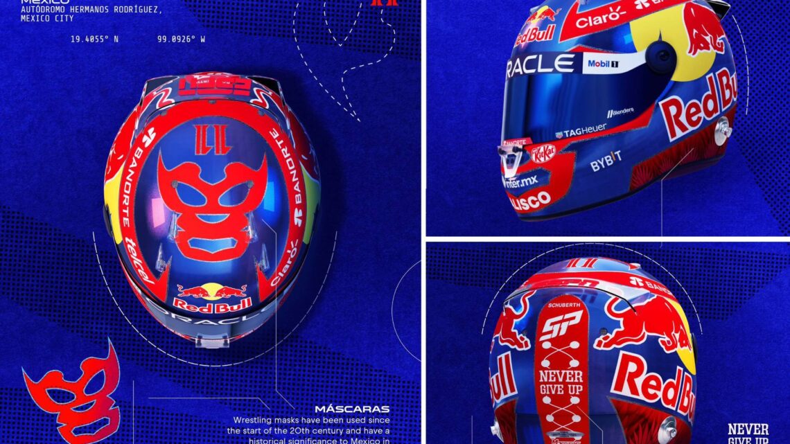 Checo Pérez Rinde Tributo a la Lucha Libre con Su Casco Especial