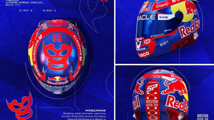 Checo Pérez Rinde Tributo a la Lucha Libre con Su Casco Especial