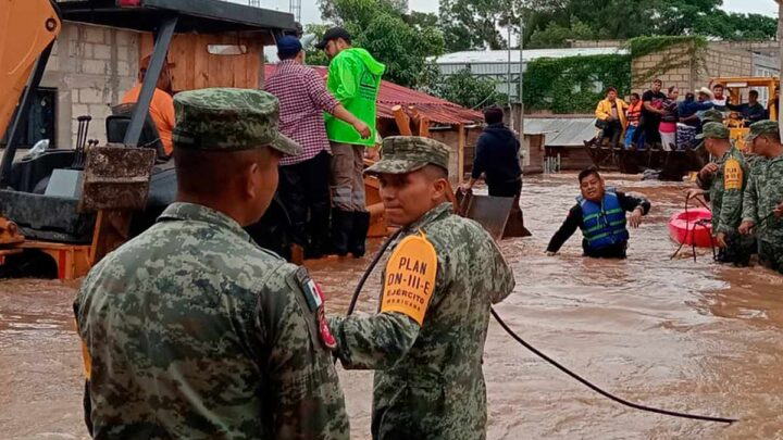 Sedena despliega más de 23 mil elementos por tormenta tropical ‘Nadine’