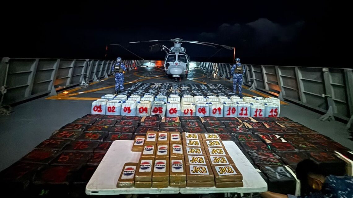 Aseguran histórico cargamento de 8 toneladas de droga en Michoacán