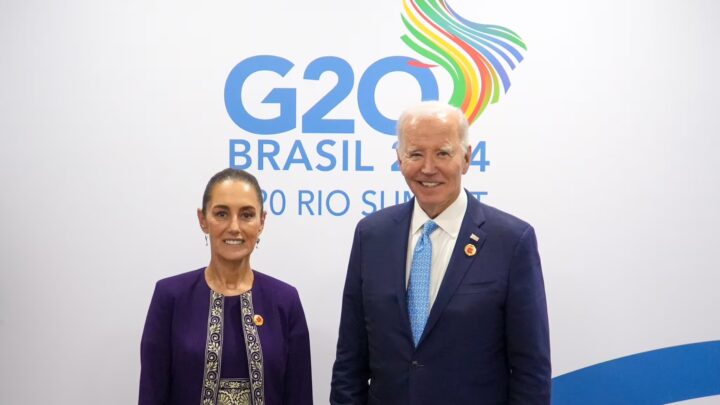 Claudia Sheinbaum dialoga sobre seguridad con Biden y economía con Trudeau