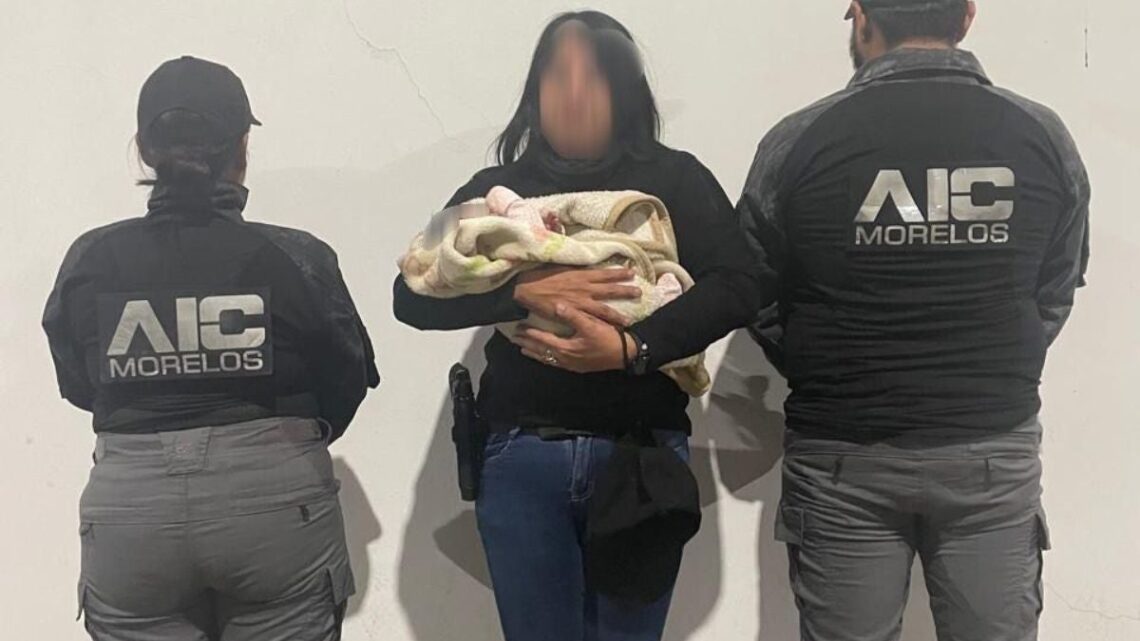 Rescatan a bebé robada de hospital en Cuautla; tres detenidos