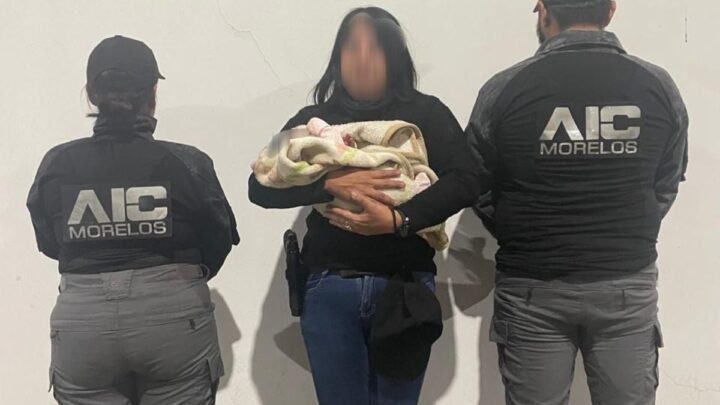 Rescatan a bebé robada de hospital en Cuautla; tres detenidos