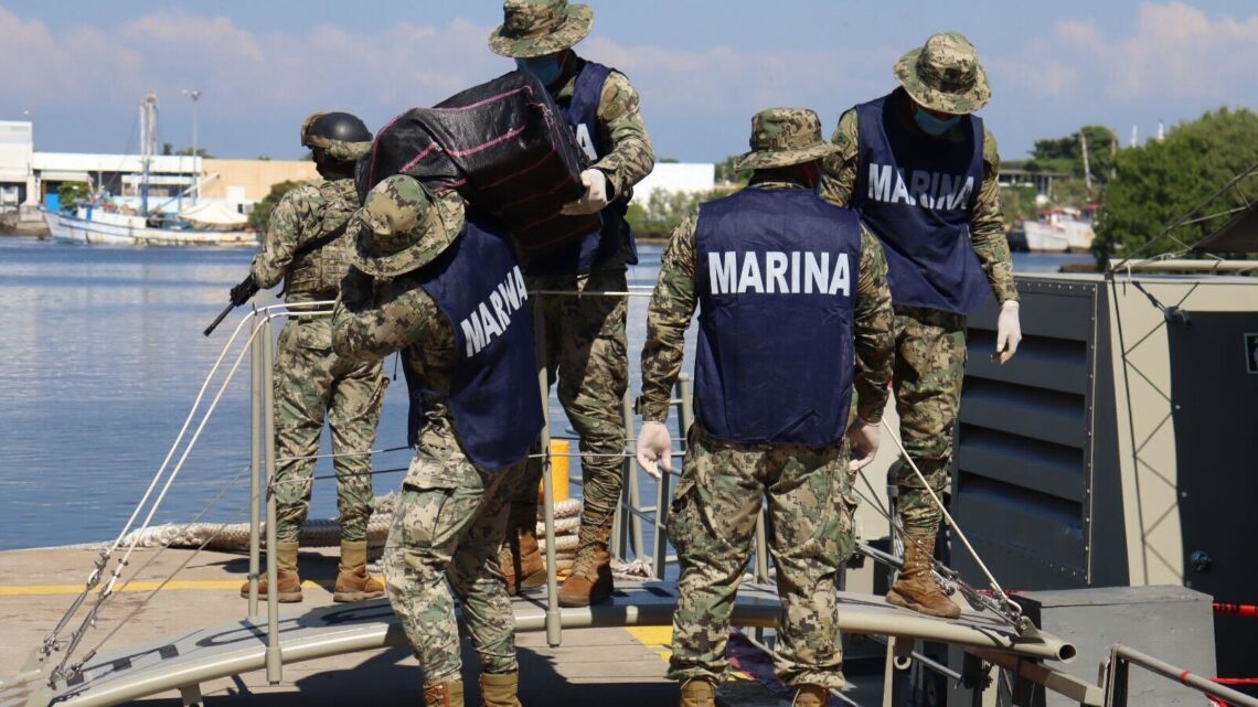 Marina asegura 500 kilos de cocaína en las costas de Chiapas