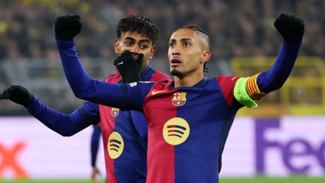Barcelona se afianza como segundo lugar general tras vencer al Borussia Dortmund