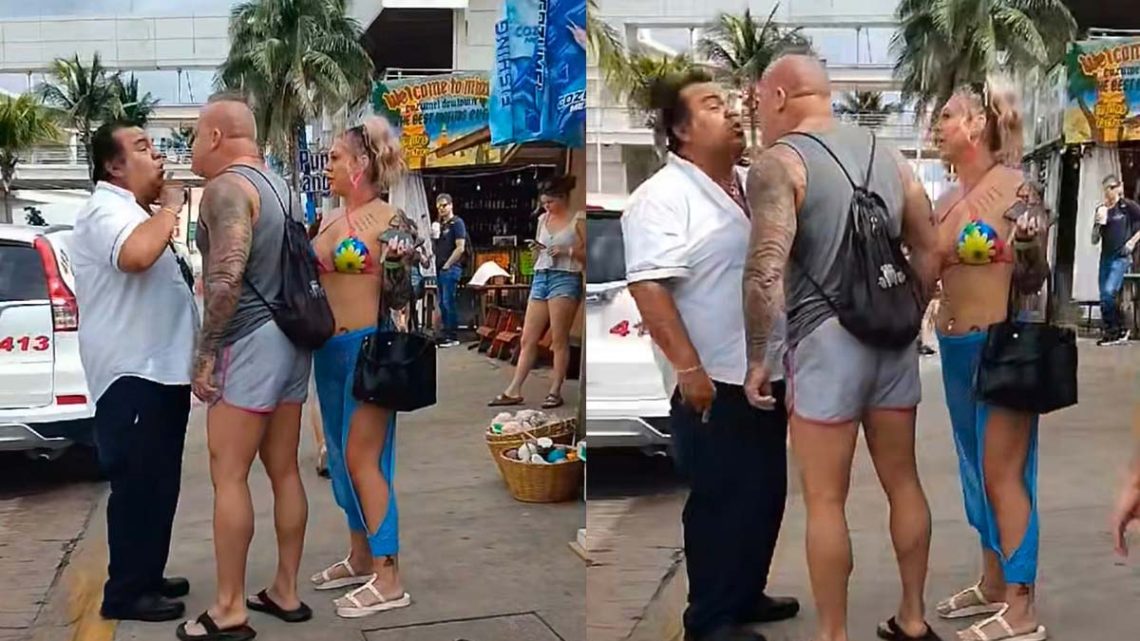 Taxista en Cozumel insulta a turista tras exigirle 100 dólares