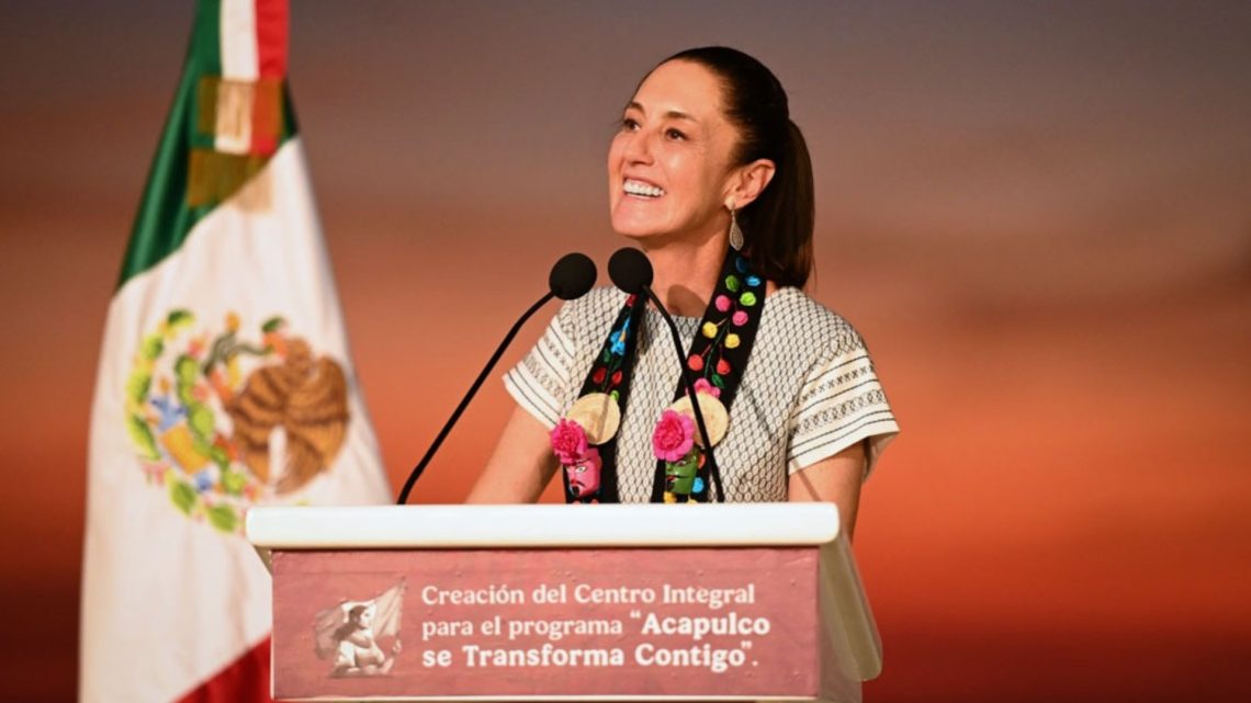 Claudia Sheinbaum anuncia programa para transformar Acapulco